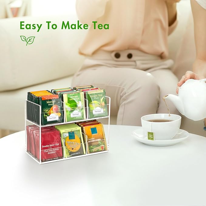 BEYGORM Acrylic Tea Bag Organizer - Image 5