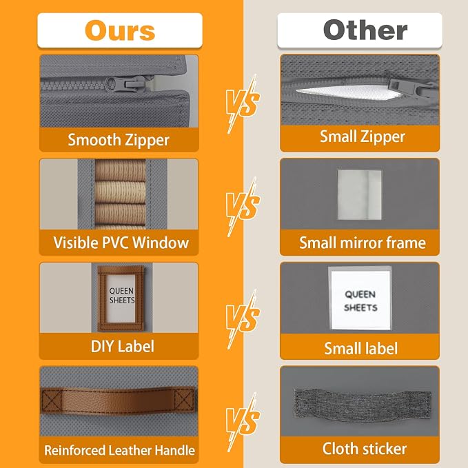 Bed Sheet Organizers and Storage – Foldable Linen Closet Organizers - Image 5