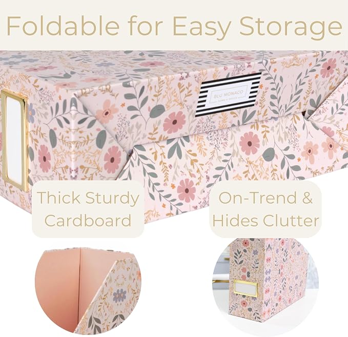 BLU MONACO Foldable Magazine File Set of 4 - Image 6