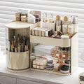 Makeup Organizer with Rotating Brush Holder Cosmetic Organizer with