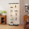5-Tier Tempered Glass Display Cabinet by Zevemomo