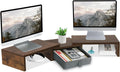 TEAMIX 3 Shelf Monitor Stand Riser With Drawer - Length and Angle