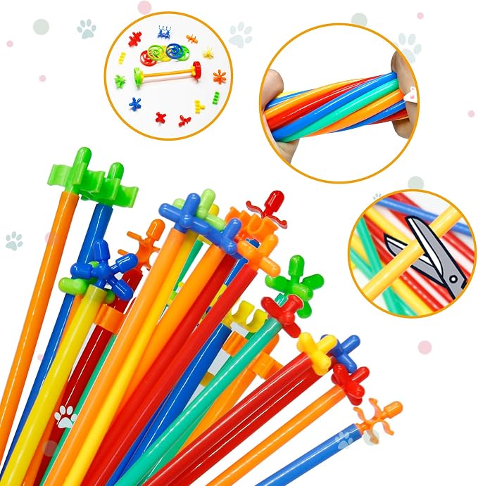 Ggiibro Straw Constructor Toys 1200Pcs STEM Building Toys Aged - Image 3