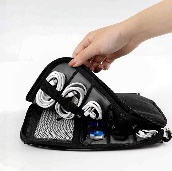 Travel Cable Organizer Bag Waterproof Portable Electronic Accessories Organizer - Image 3