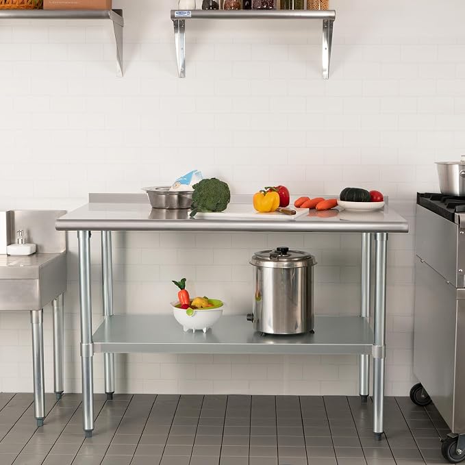 HARDURA Stainless Steel Prep & Work Table 30 x 60 Inches NSF Heavy Duty - Image 6