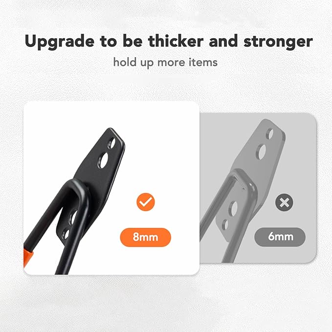 Skateboard Hooks 4-Pack Utility Small Heavy Duty Holder Garage Storage Wall - Image 4