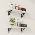 RICHFOCUS Floating Shelves for Wall Decor, 24Inch Rustic Shelves Set of 2 by Unknown