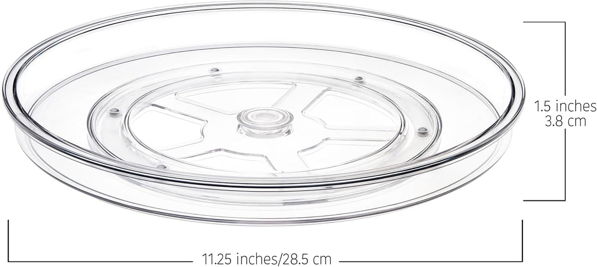 primebox 11" Lazy Susan Organizer. 360 Degree Rotating Turntable for