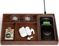 Valet Tray, Built in Wireless Charging Pad, Nightstand Organizer, Dresser by wirelessfuturecharger