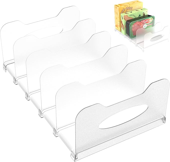 Freezer Organizer 12” Visible Fridge Organizer Rack by SURETIVIAN