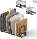 2PACK Cutting Board Organizer, Adjustable Divider Cutting Board Holder by HzTinT