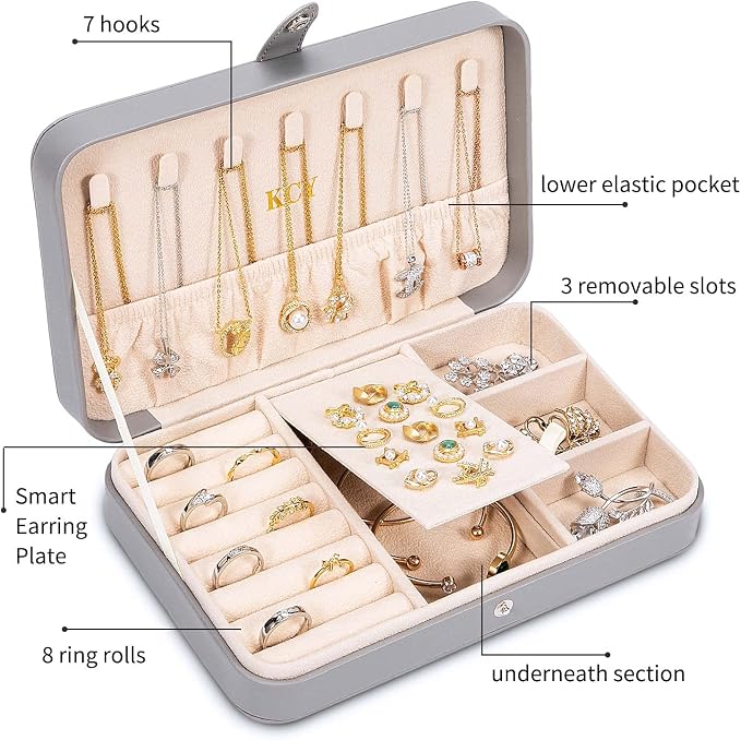 KCY Travel Jewelry Organizer Box - Image 3