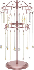 iDavosic.ly 2 Tier Rotating Necklace Holder Organizer by iDavosicly