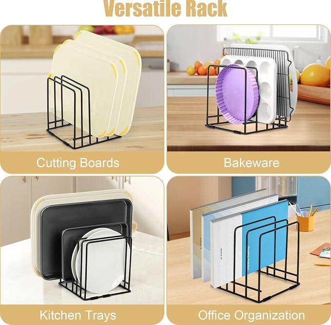 Kitchen Cabinet Cutting Board Organizer, Cookie Sheet Storage Rack, Cabinet - Image 7