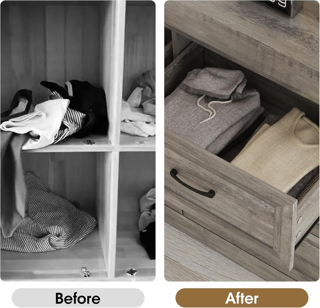 Fameill Dresser for Bedroom, 6 Drawer Wide Dresser Organizer with