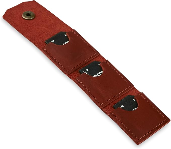 Leather SD Card Holder Keychain, SD Card Case Key Fob, Micro SD Card Holder - Image 2