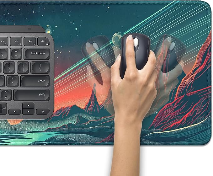 Sci Fi Space Planet Mouse Pad, Extended Mousepad Desk Pad - Image 5