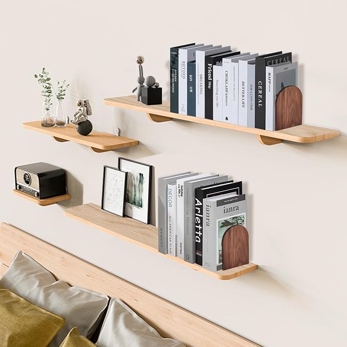 Book Ends, Large Sturdy Wooden Bookends - Image 9