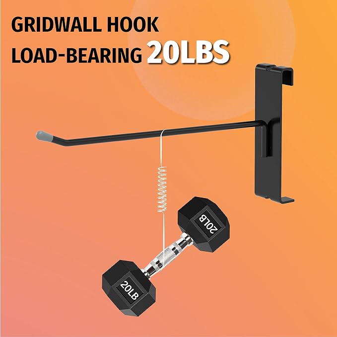 HUHOLE Gridwall Hooks 4 Inch, Hook - Image 5
