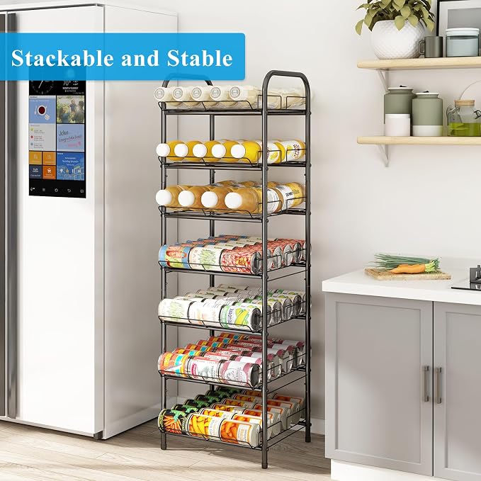GILLAS 3 5 6 7 8 Tier Drink Organizer, Water Bottle Organizer, Metal Beverage - Image 7