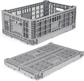 Collapsible Milk Crates for Storage, 52L Storage Crates, Heavy Duty Milk Crate by Shineyaplus