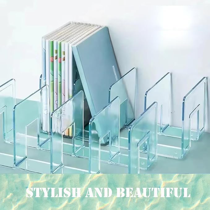 Clear Acrylic File Organizer, Purse Organizer, File Sorter Desktop File Folder - Image 5