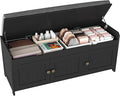 HOMEFORT 41.3" Shoe Bench with Lift Top Storage, Entryway Bench with Cushioned by HOMEFORT