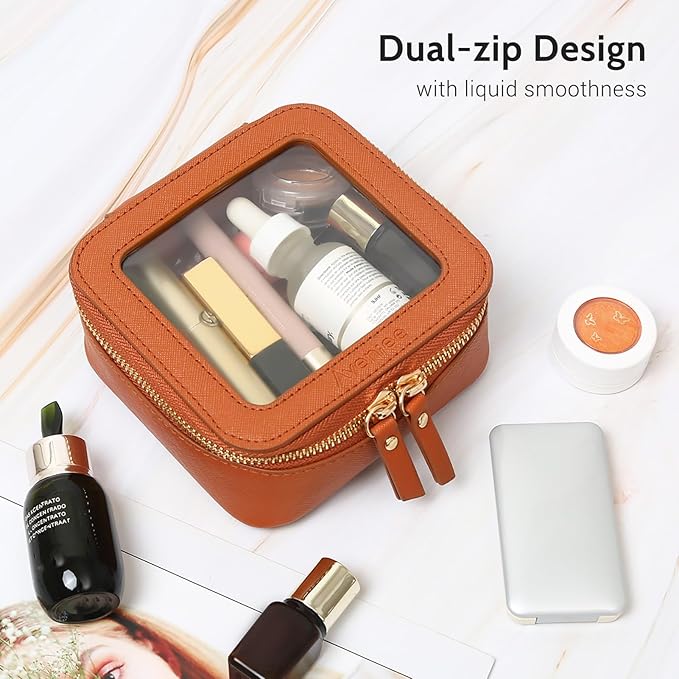 Aveniee Mini Clear Makeup Bag, Small Cosmetic Bags Travel Toiletry Pouch - Image 3