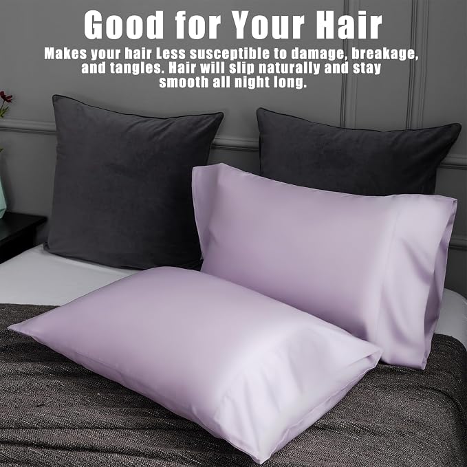 TELUS Pillow Cases Standard Size 2 Pack, Bamboo Rayon Cooling Pillowcases - Image 6