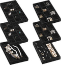 Frebeauty Jewelry Organizer Tray, Stackable Velvet Jewelry Trays, Drawer by Frebeauty