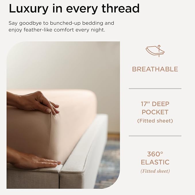 Threadmill American Supima King Size Sheets Set | 656 Thread Count 4 Piece - Image 5