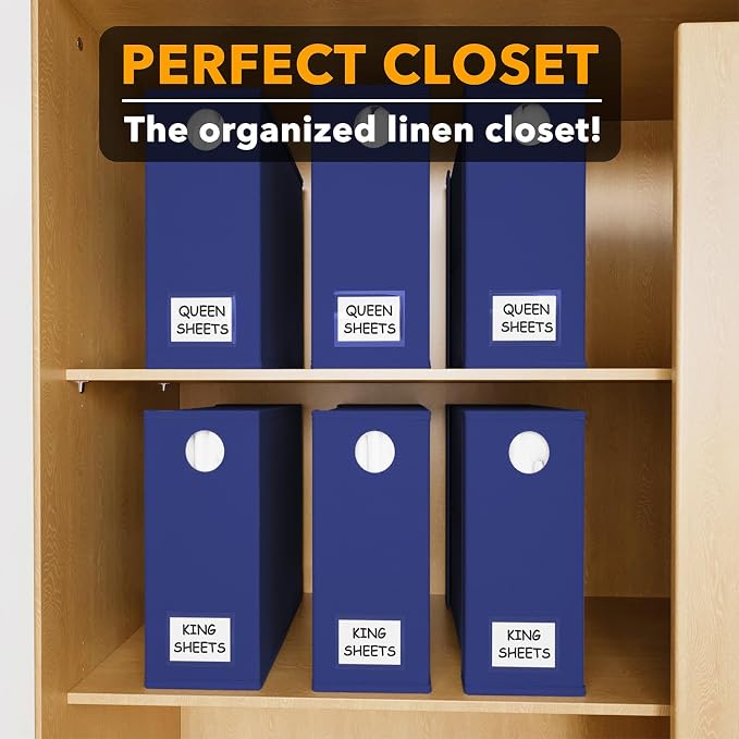 SpaceAid 6 Pack Bed Sheet Organizers and Storage, Foldable Sheet Organizer - Image 5
