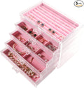 Frebeauty Extra Large Acrylic Jewelry Box by Frebeauty