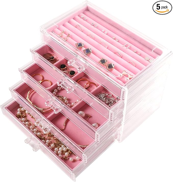Frebeauty Extra Large Acrylic Jewelry Box by Frebeauty