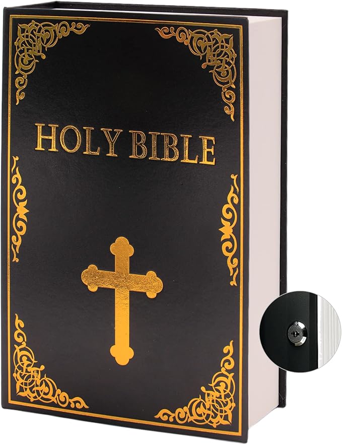 Leather Book Safe Real Paper Secret by PACOLO
