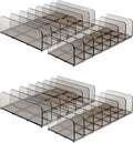 4 Pack Eyeshadow Palette Makeup Organizer, 7-Section Acrylic Cosmetic