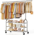 EAGMAK Heavy Duty Clothes Rack Load 688 LBS, Rolling Clothing Rack by Eagmak