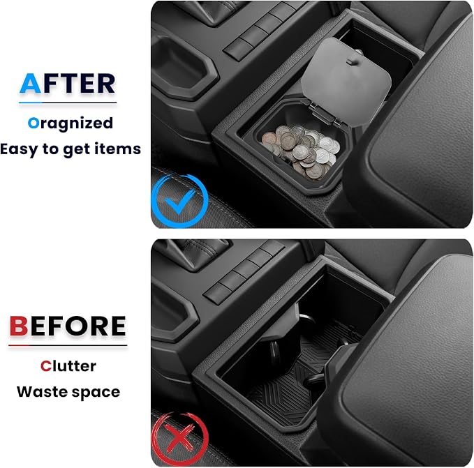 Center Console Coin Holder Organizer Compatible - Image 3