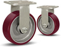 SY America 6" X 2" Casters Wheels, Heavy Duty Industrial Casters，Polyurethane by SYAmericaIndustrialCasters