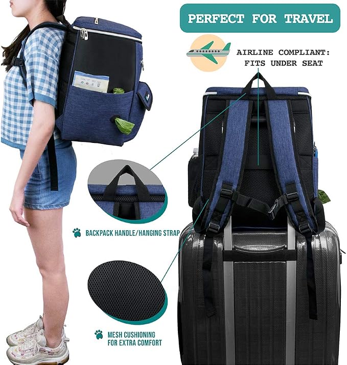 PetAmi Dog Travel Bag Backpack, Airline Approved Dog Bags - Image 5