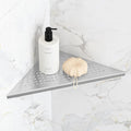 Bathroom Corner Shelf, Recessed 10" Shower Shelf Caddy, SUS304 Stainless Steel by Qeke