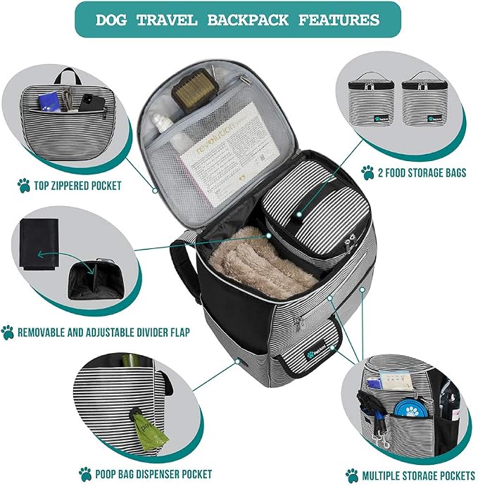 PetAmi Dog Travel Bag Backpack, Airline Approved Dog Bags - Image 3