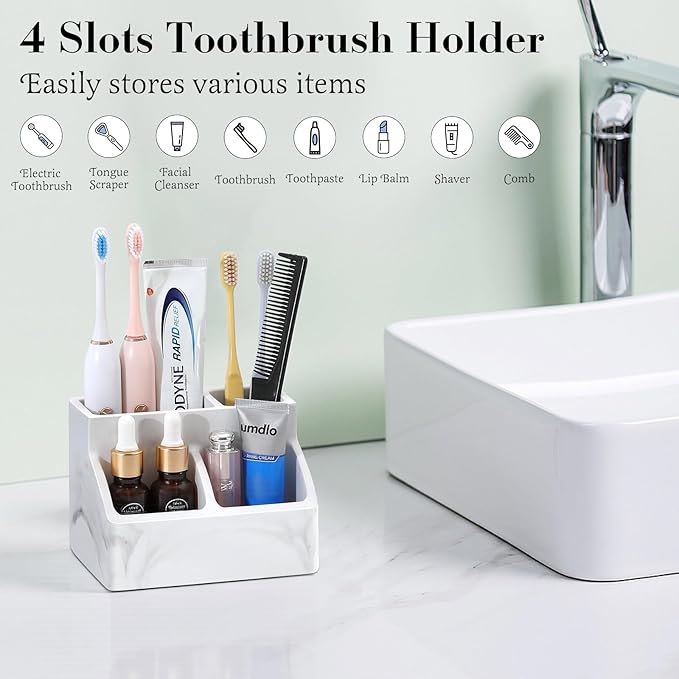 Luxspire Toothbrush Holder, Fast Drying Toothbrush Holders - Image 2