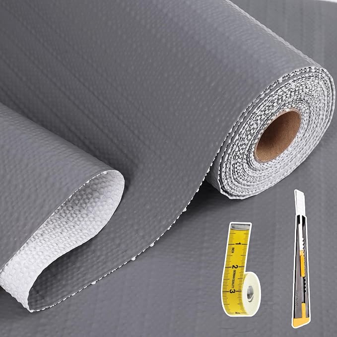 Drawer and Shelf Liner for Kitchen Cabinet: 23 in X 30 Ft Non Slip Waterproof by Kimhan