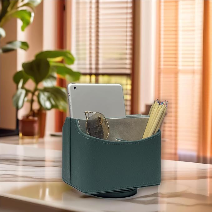 UnionBasic Rotating Desk Organizer, 360 Degree Desk Spinning Caddy, Desktop TV - Image 4