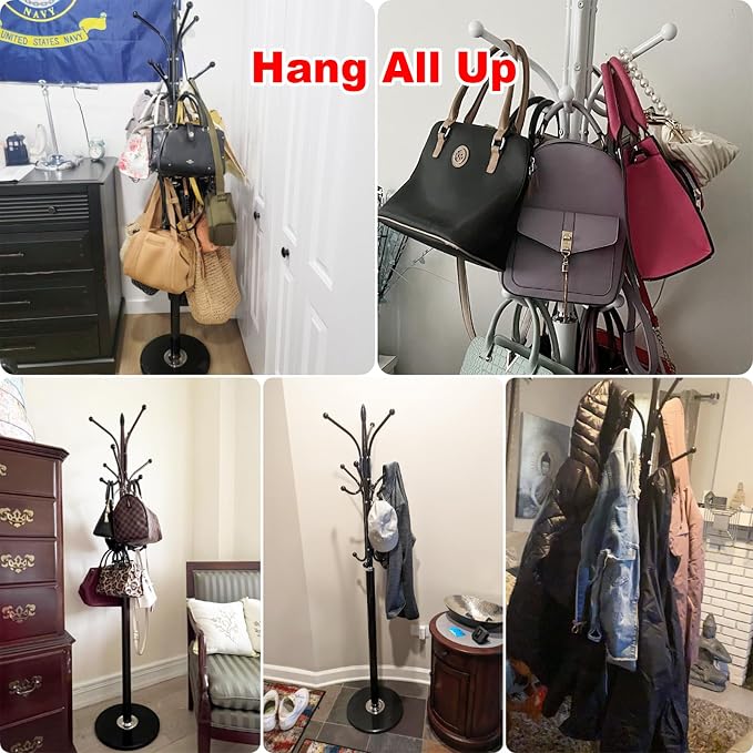 Kertnic Metal Coat Rack Stand - Image 6