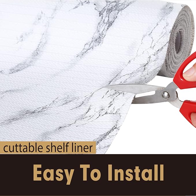 Drawer and Shelf Liner 12 in x 10 FT, Non Adhesive Water Resistant, Easy Clean - Image 5