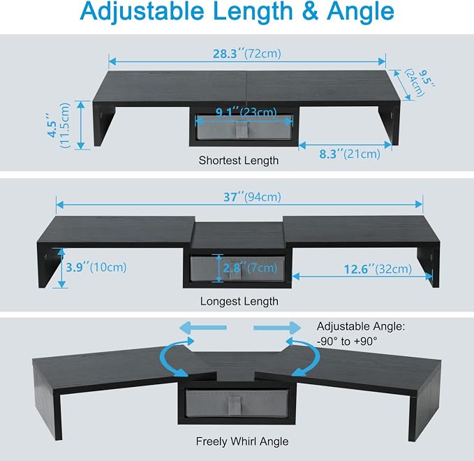TEAMIX Dual Monitor Stand Riser - Image 5