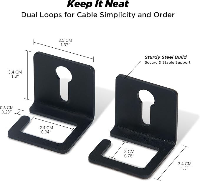 Moodular Add-ons Cable Organizer 2 Pack Black MSA-CO - Image 4