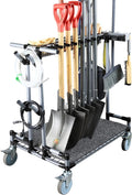 Heavy-Duty Garden Tool Organizer Cart Ideal by QTJH